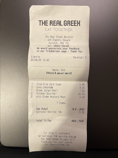 Photo of The Real Greek - Norwich - Chantry Place, Norwich NR2 1RL